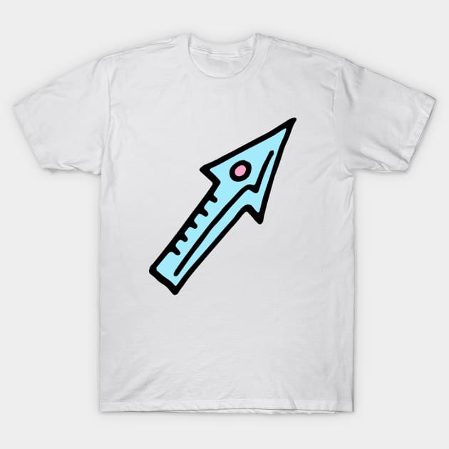 Baby Blue Arrow T-Shirt by VANDERVISUALS